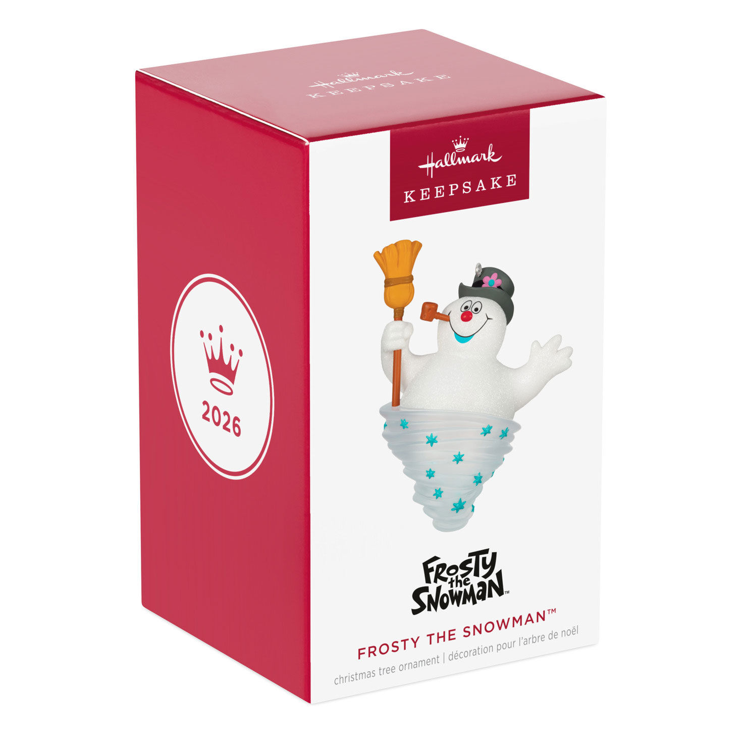 Frosty Snowman in Twirling Snow Keepsake Ornament package front image number 7