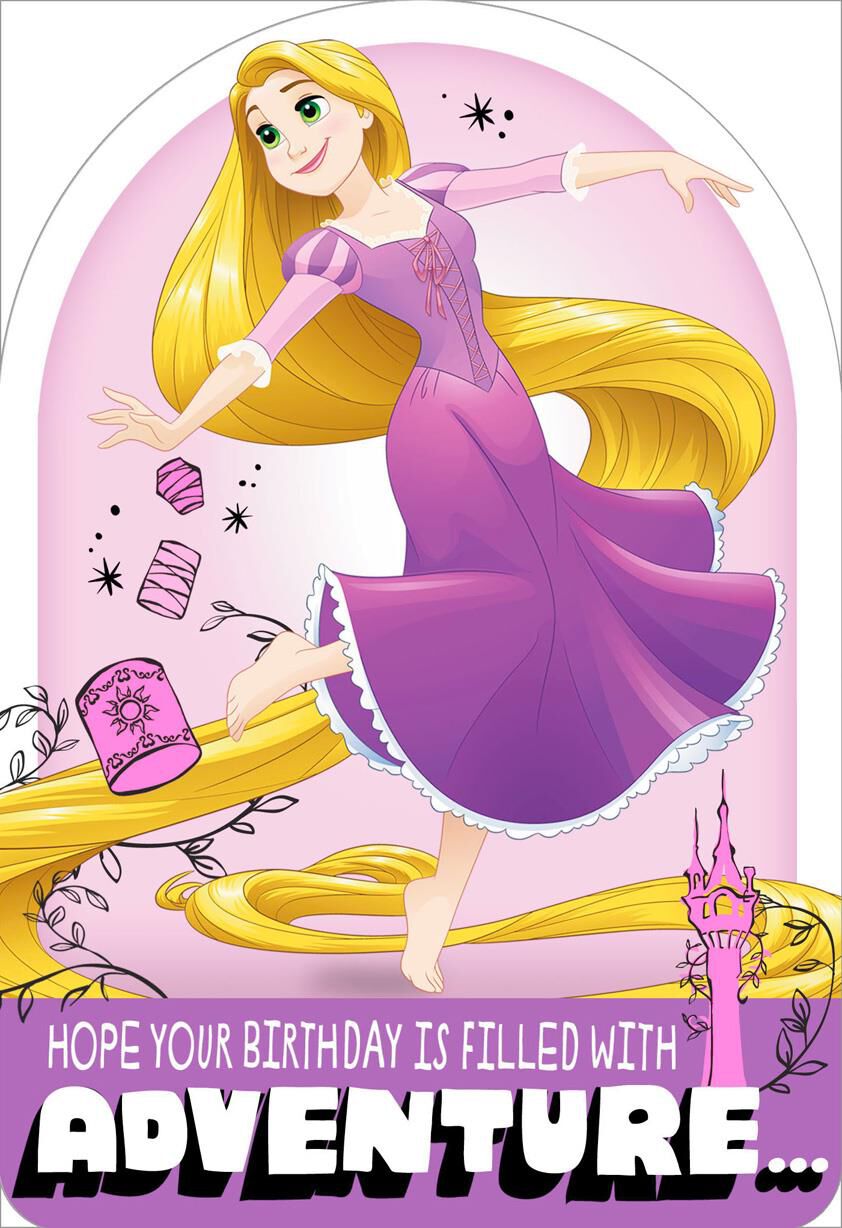 Tangled Rapunzel Adventure Beyond Imagination Birthday Card