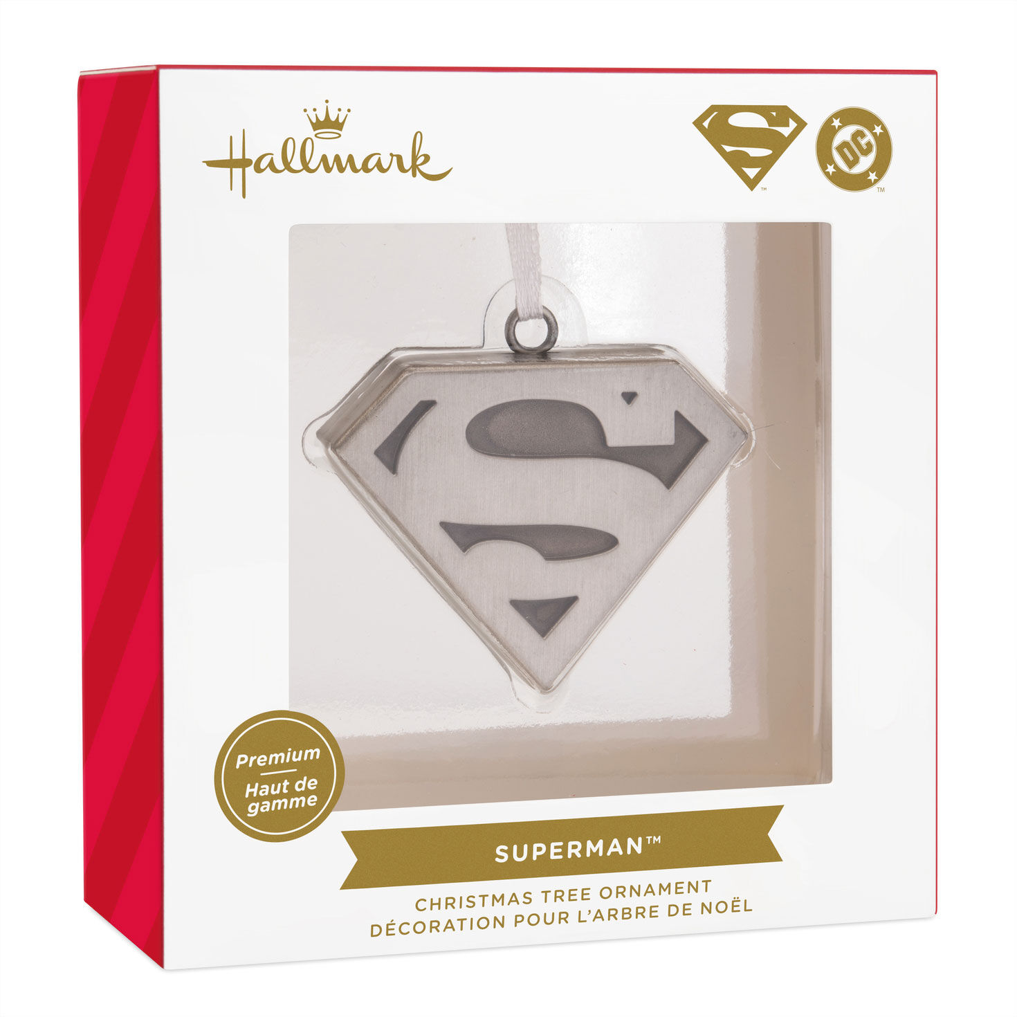 DC™ Superman™ Silver Shield Metal Hallmark Ornament for only USD 17.49 | Hallmark