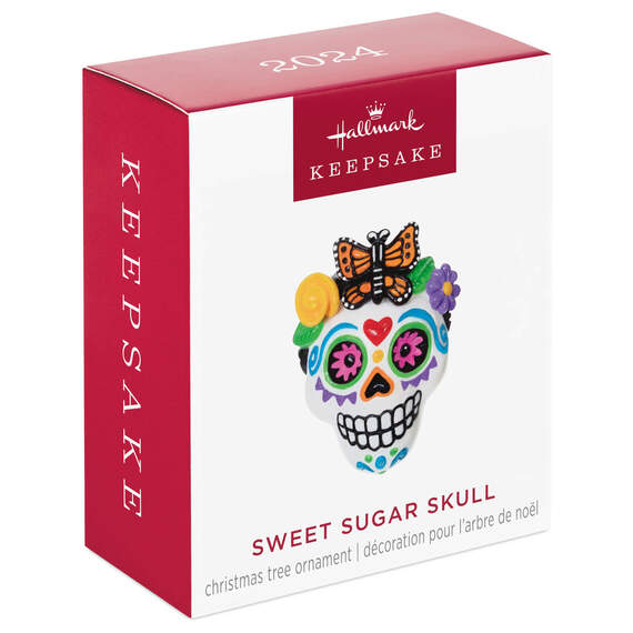 Mini Sweet Sugar Skull Ornament, 1.37", , large image number 7
