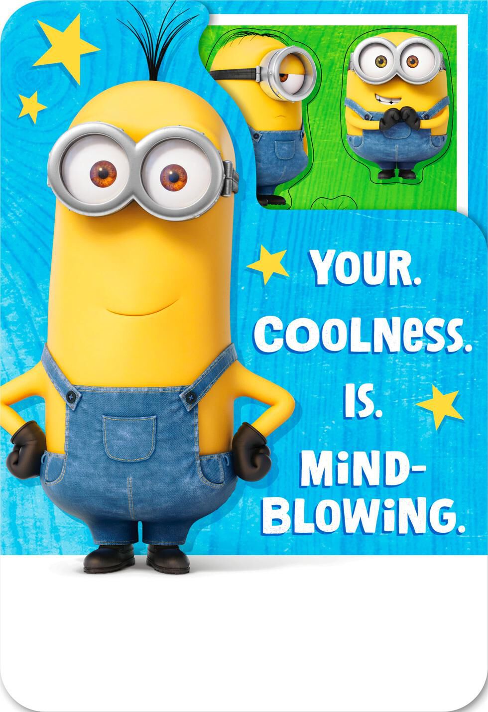 Mind-Blowing Minions Birthday Card With Stickers