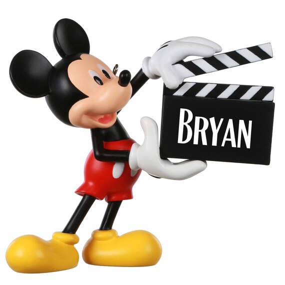 Disney Mickey Mouse With Clapperboard Personalized Ornament
