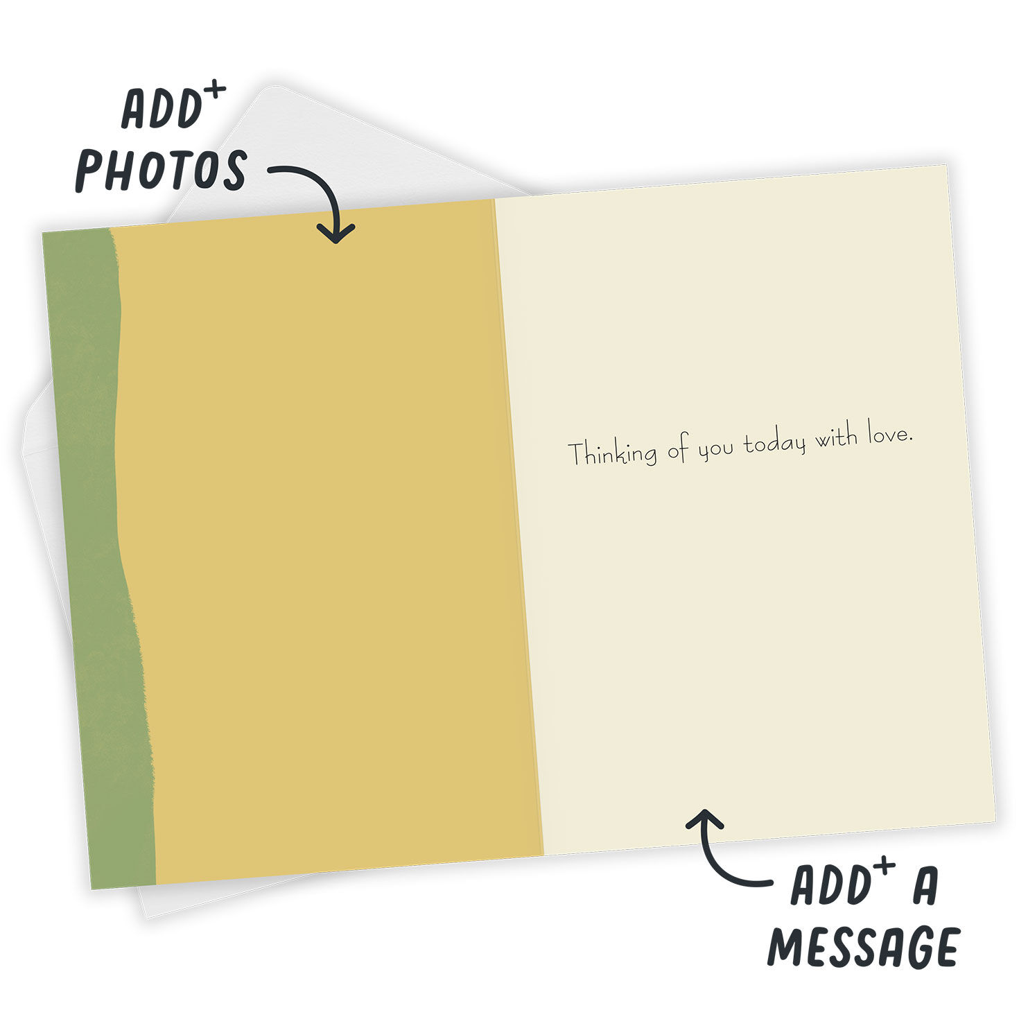 Kind Fun Wise Strong Personalized Father's Day Card Open Card with Envelope indicating personalization image number 3