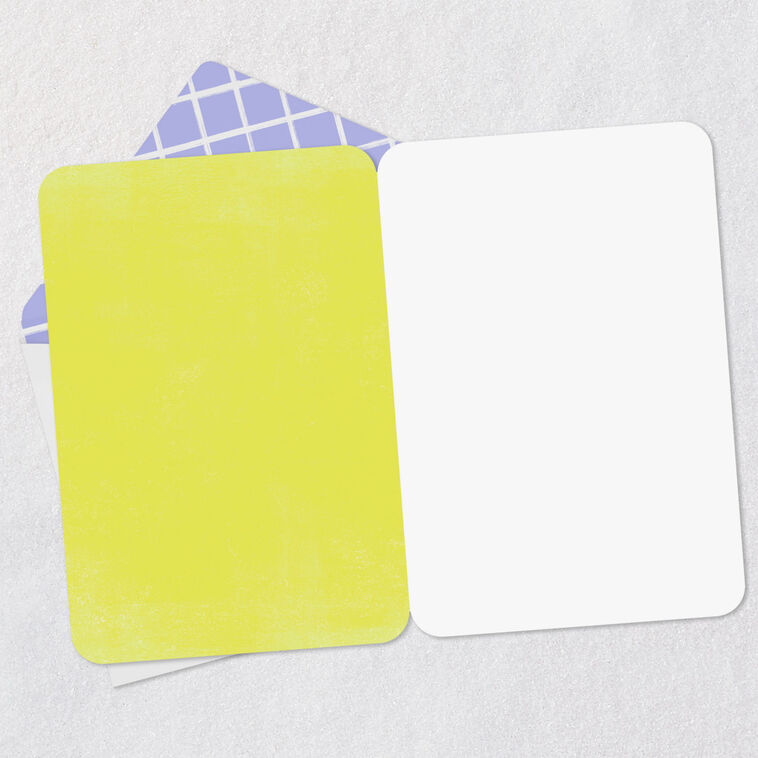 Rainbow and Clouds Blank Card Open card with envelope image number 2