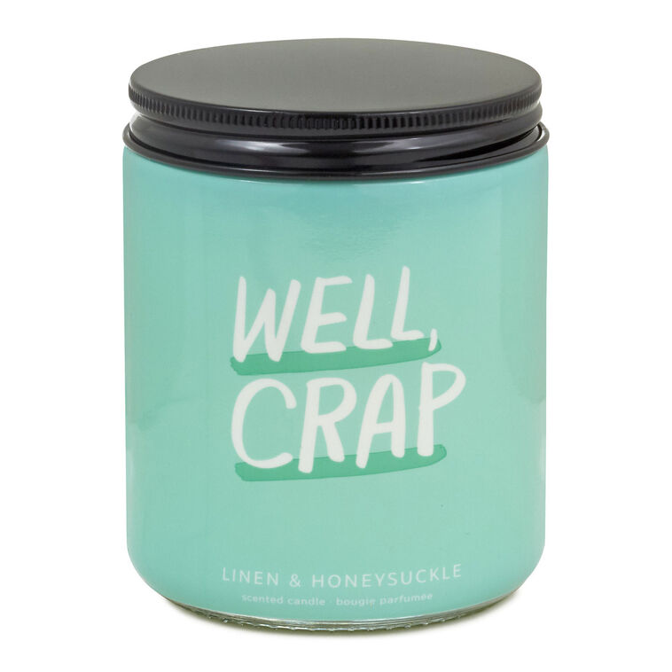 Well, Crap Linen and Honeysuckle Scented Jar Candle, 7 oz.