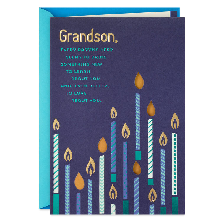 Seeing the World Through Your Eyes Birthday Card for Grandson