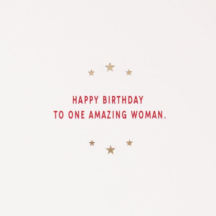 Wonder Woman Costume Birthday Card Sentiment  image number 2