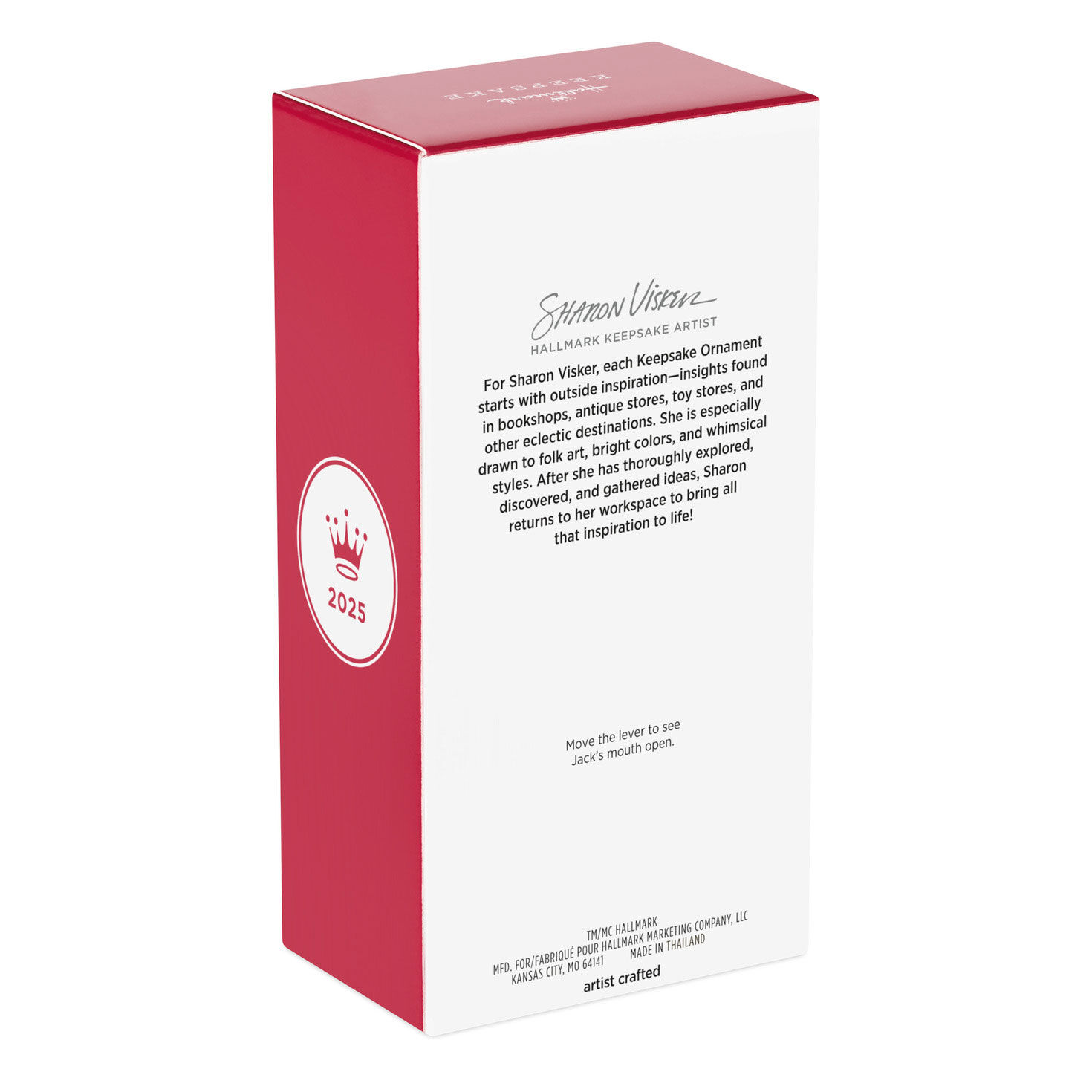 Jack Skellington Nutcracker Keepsake Ornament package back image number 8