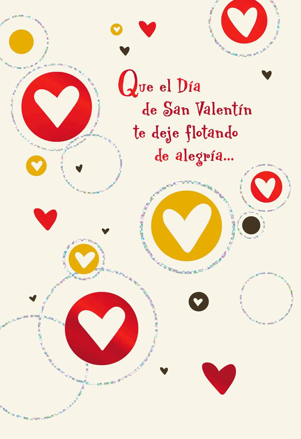 Joyful Hearts Spanish-Language Valentine's Day Card