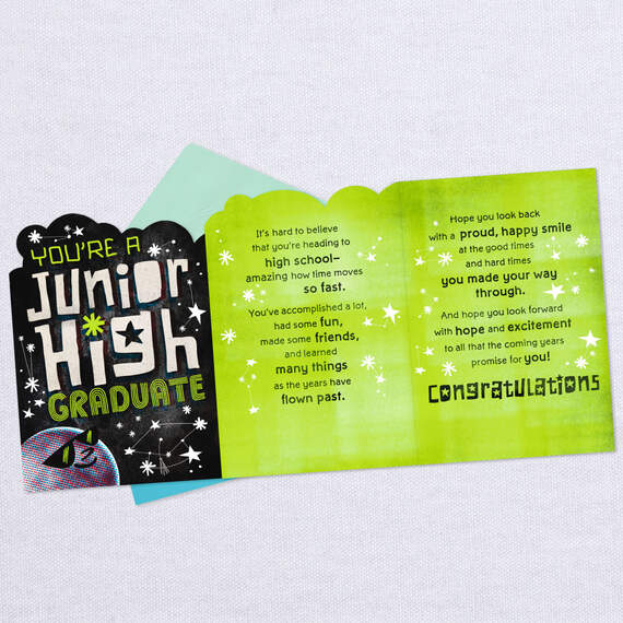 Good Times and Excitement Junior High Graduation Card, , large image number 5