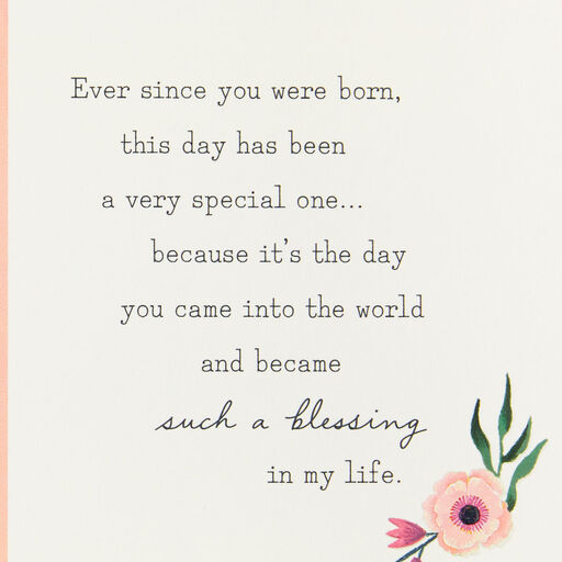 You're a Blessing in My Life Birthday Card for Goddaughter, 