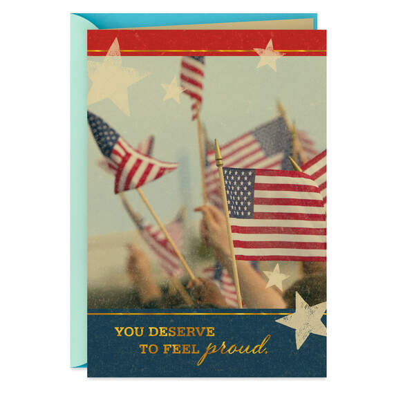 You Deserve to Feel Proud Military Congratulations Card