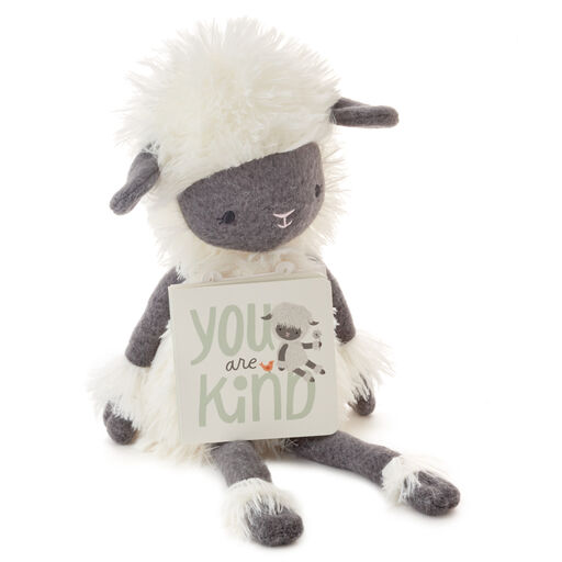 MopTops Highland Sheep Stuffed Animal With You Are Kind Board Book, 