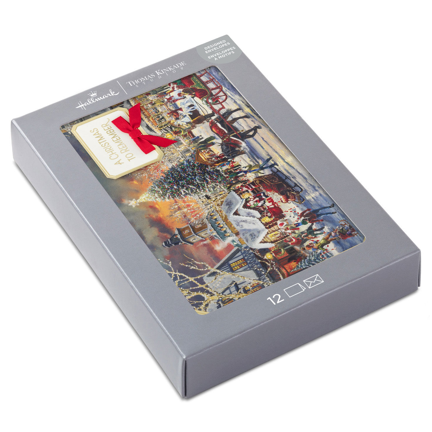 Thomas Kinkade Christmas Village Boxed Christmas Cards, Pack of 12