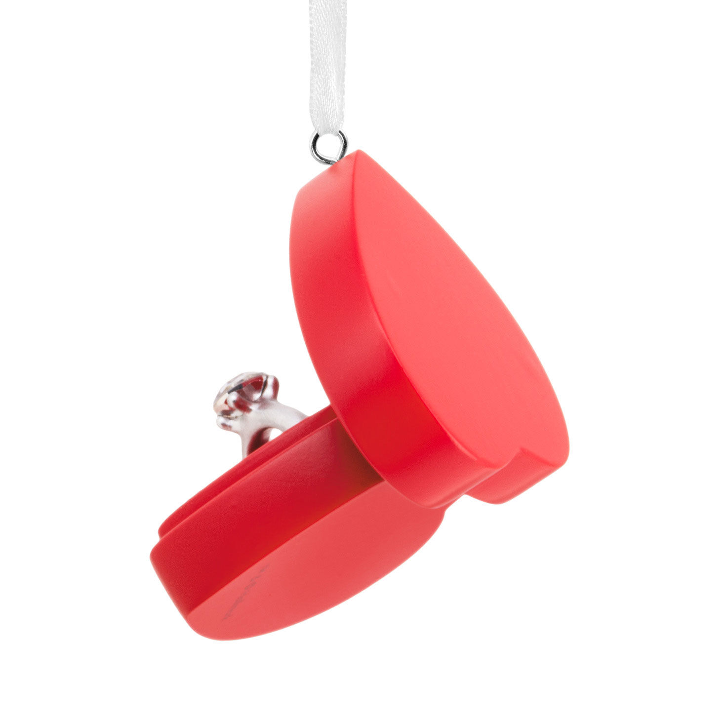 Engagement Ring 2026 Red Box Christmas Ornament Back image number 6