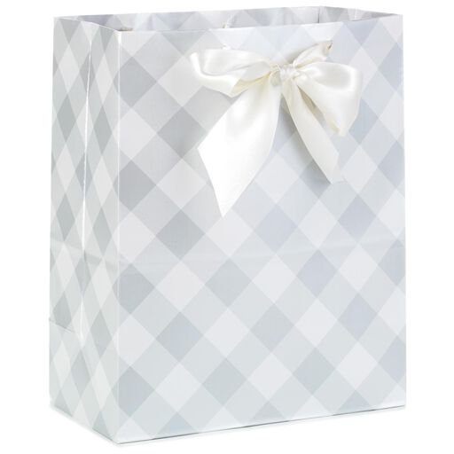 Wedding Gift Bags Hallmark Gray Checks Large Gift Bag 13