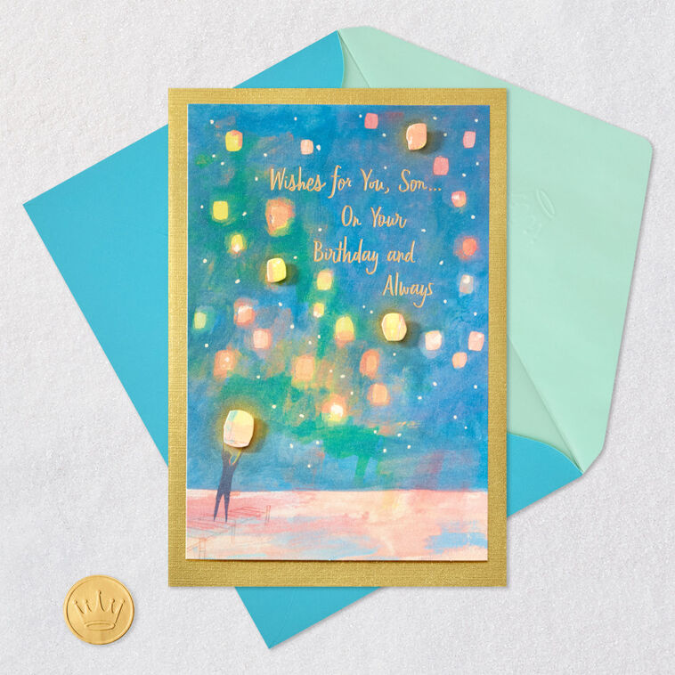 Let All the Happiness Into Your Life Birthday Card for Son, , large image number 5