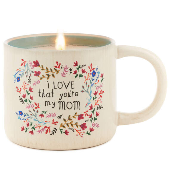 Natural Life Love That You're My Mom Gardenia Mug Candle, 10 oz., , large image number 1