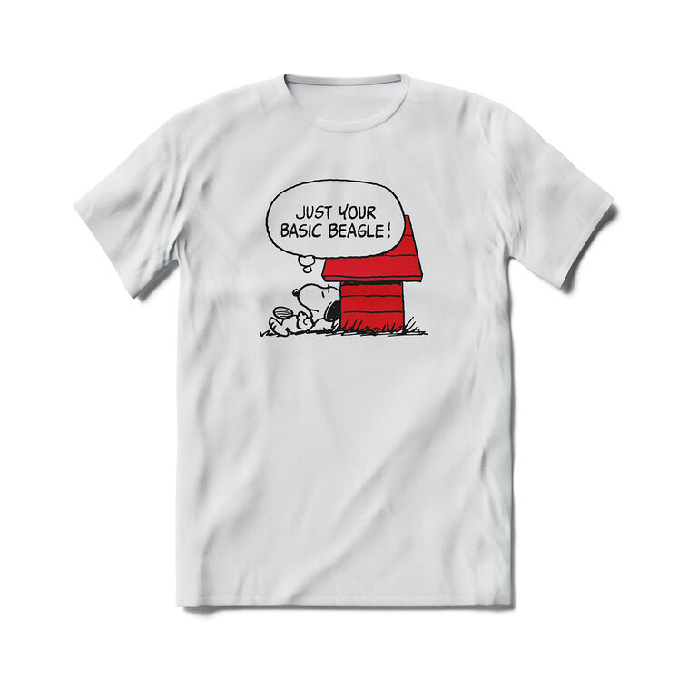 Brief Insanity Snoopy Basic Beagle White T-Shirt
