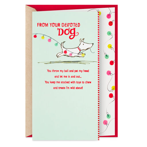 Thanks for All You Do Christmas Card From the Dog, 