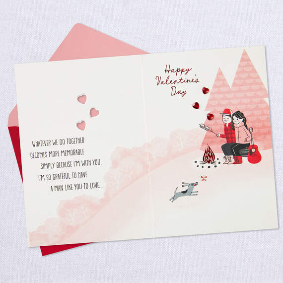 Grateful for a Man Like You Valentine's Day Card for Him, , large image number 3