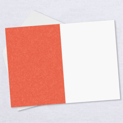 Rustic Orange and White Plaid Folded Photo Card, 