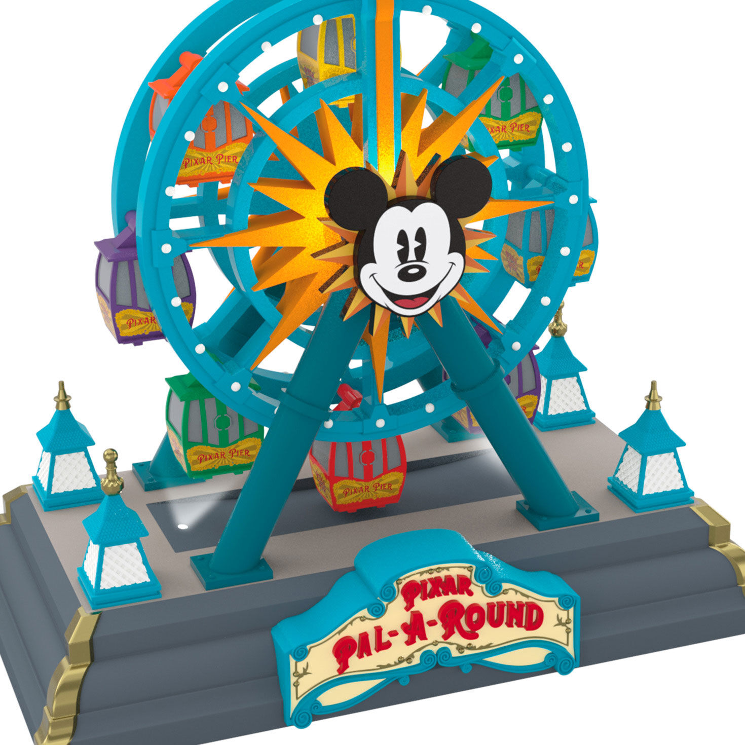 Mickey Mouse Ferris Wheel Keepsake Ornament closeup view image number 5