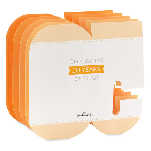 Celebrating You 3D Pop-Up 50th Birthday Card, 