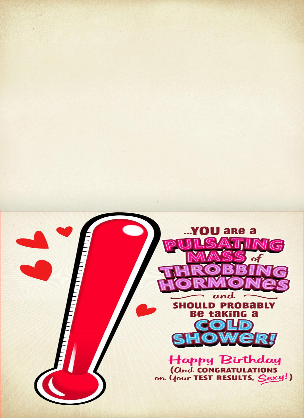 How Sexy Are You Romantic Birthday Card