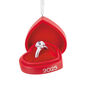 Engagement Ring 2025 Red Box Christmas Ornament Front image number 1