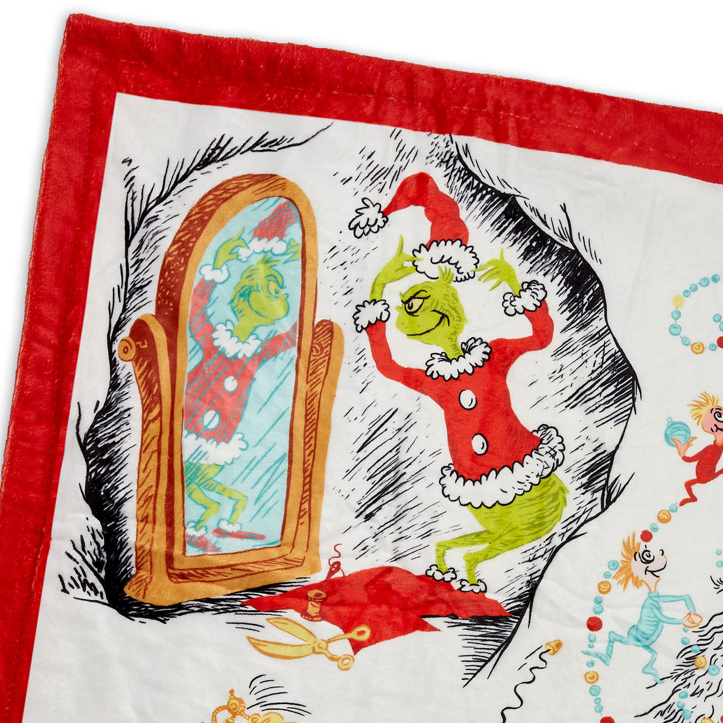Dr. Seuss's How the Grinch Stole Christmas!™ Storybook Scenes Throw Blanket, 50x60 for only USD 39.99 | Hallmark