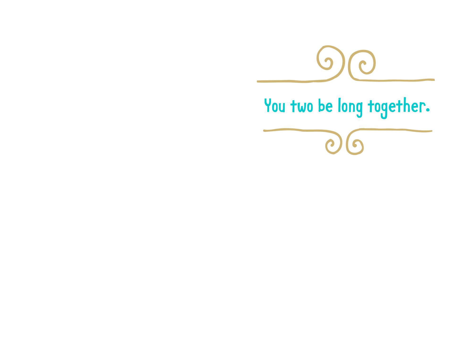 Wiener Dog Wedding Card