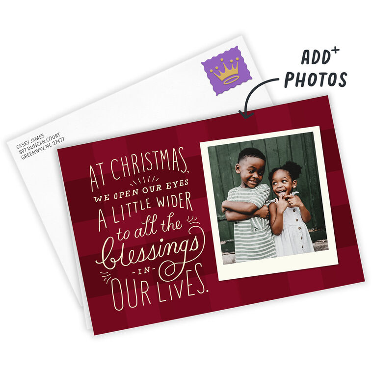 All the Blessings Custom Christmas Card, , large image number 2