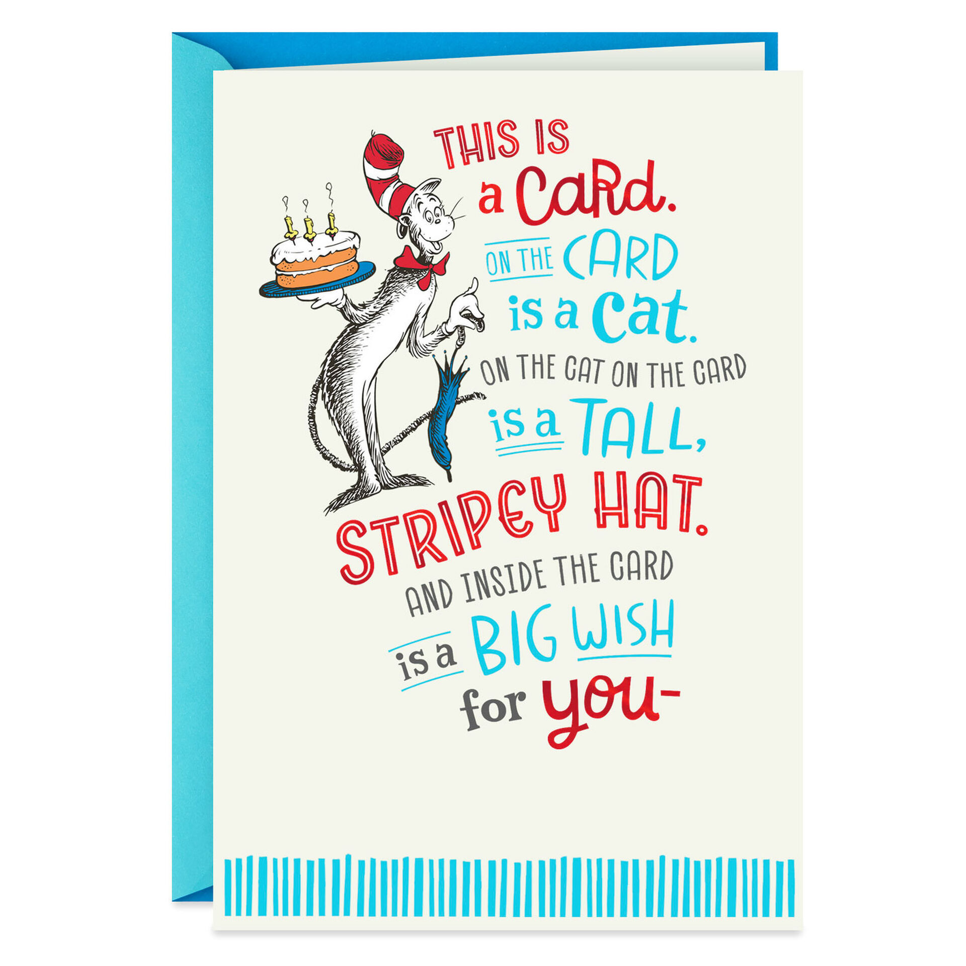 Dr Seuss The Cat In The Hat Big Wish Birthday Card Greeting Cards Hallmark