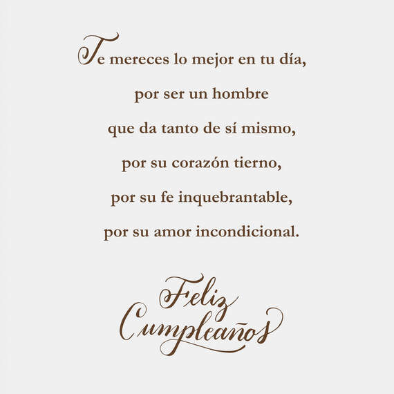 Husband and Friend Spanish-Language Religious Birthday Card, , large image number 2