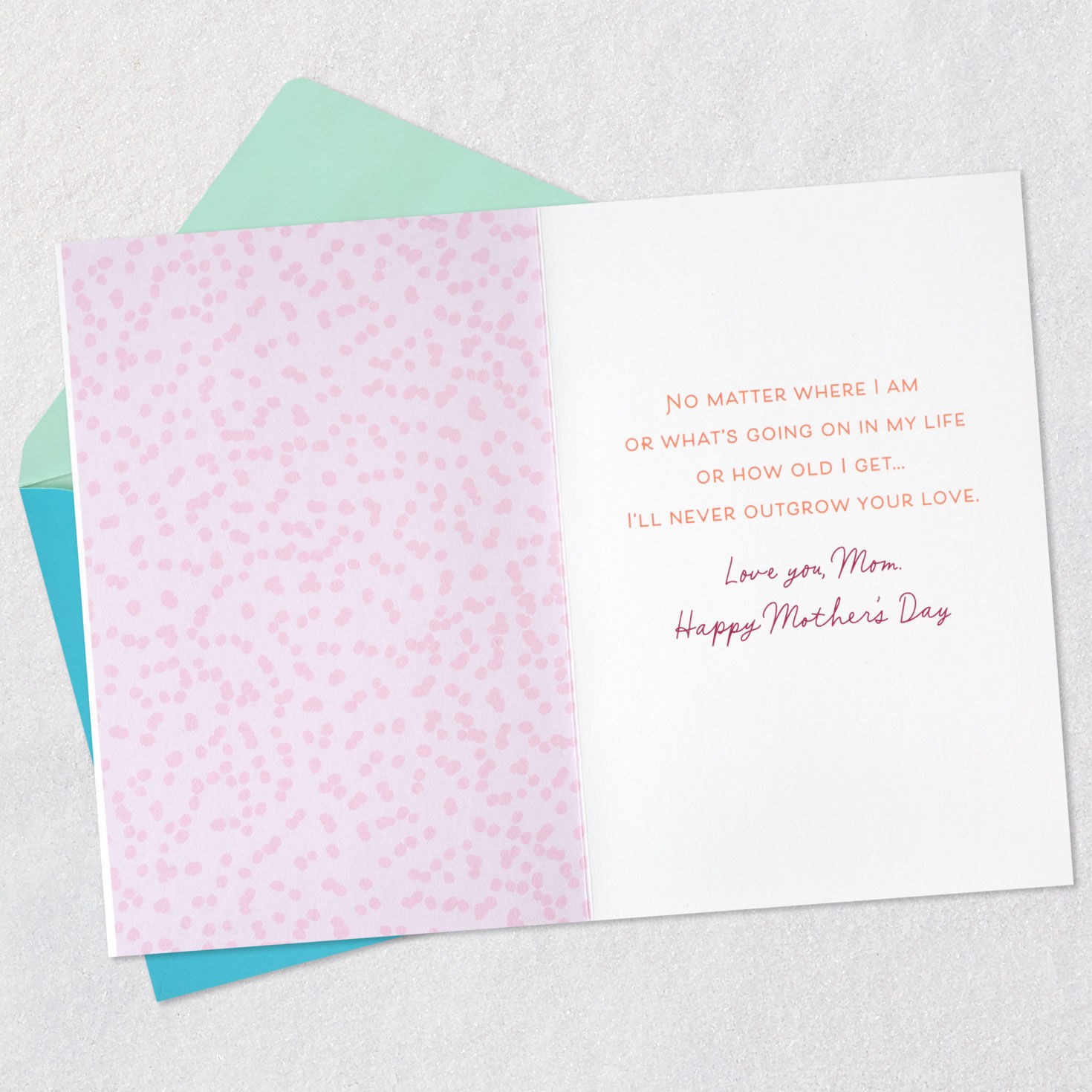 Painted Butterflies Mom Mother's Day Card Open card with envelope image number 3