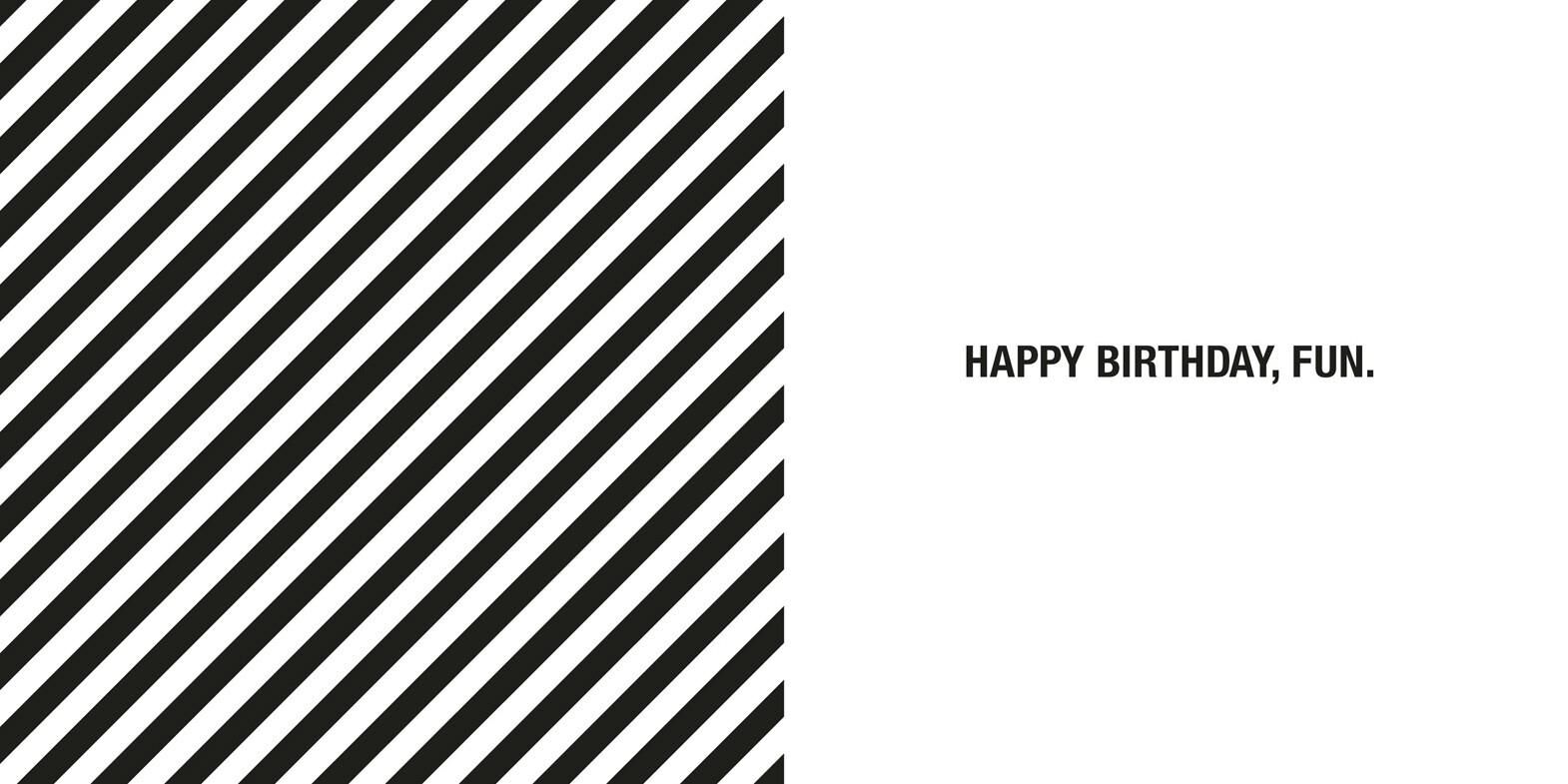 Jumping Hairy Dog Birthday Card
