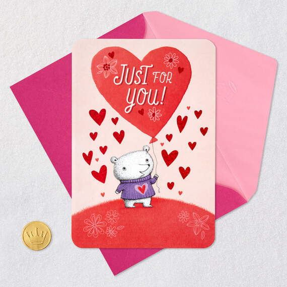 Happy Thoughts and Lots of Love Valentine's Day Card, , large image number 5