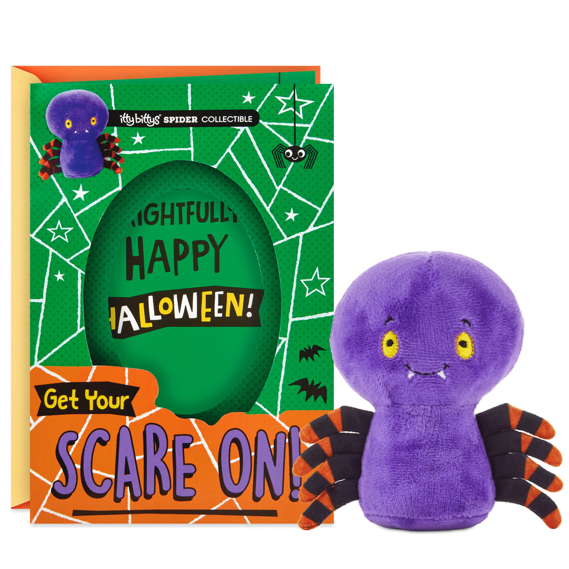 itty bittys® Spider Halloween Card With Plush Greeting Cards Hallmark