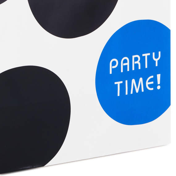 13" Party Time Dots Large Gift Bag, , large image number 5