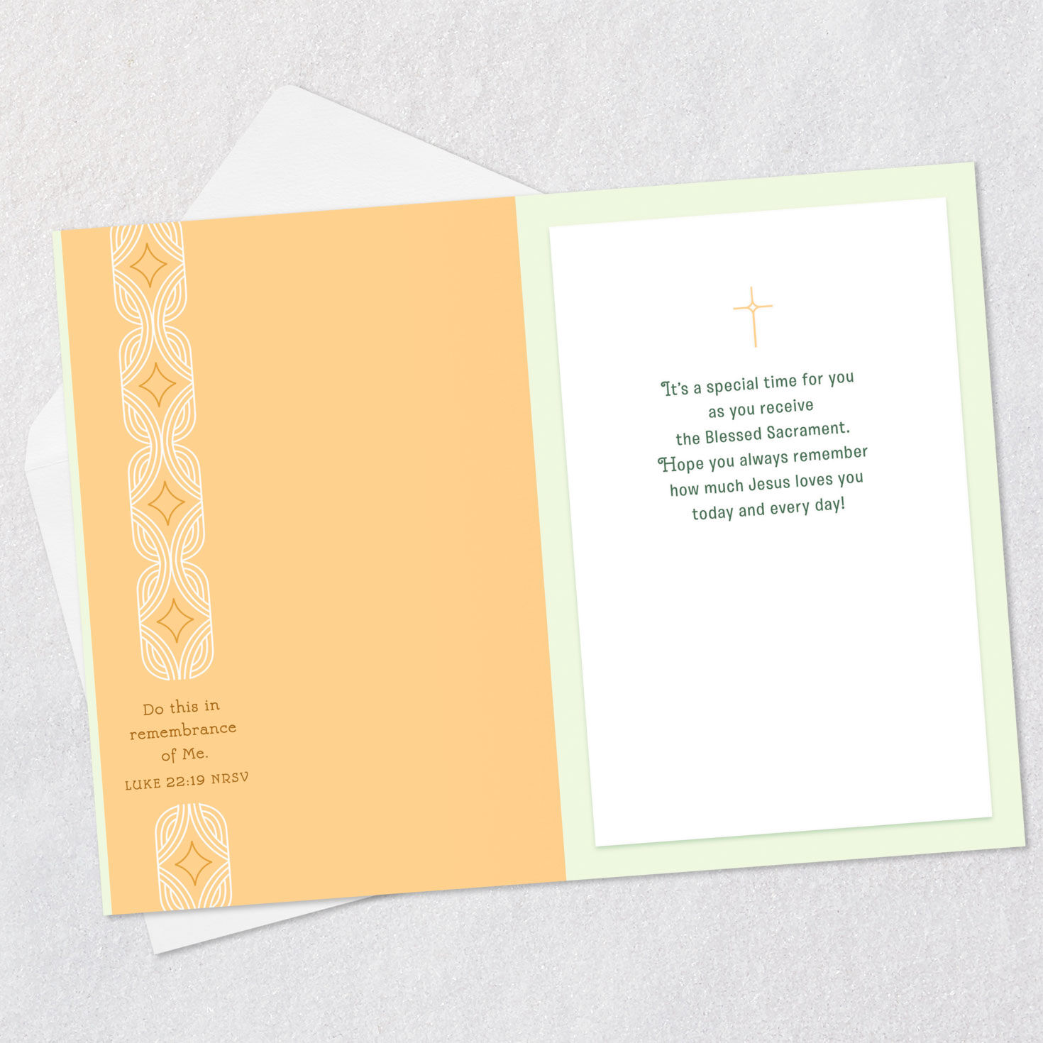 Jesus Loves You First Communion Card for Nephew, , large image number 4