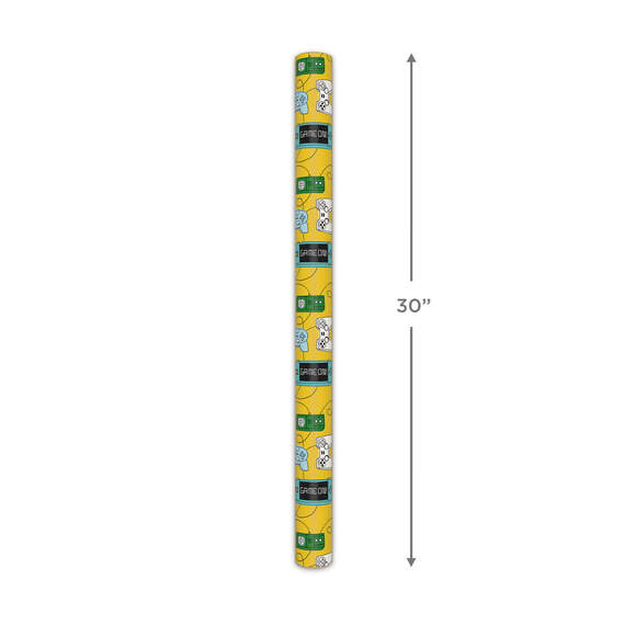 Gaming Gadgets on Yellow Wrapping Paper, 20 sq. ft., , large image number 5