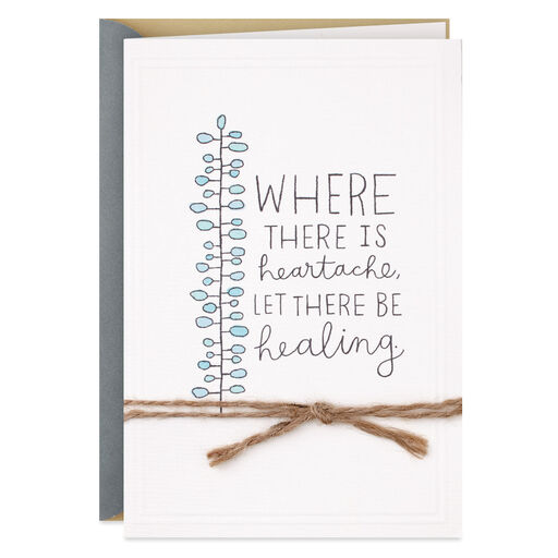 Let There Be Healing Sympathy Card, 