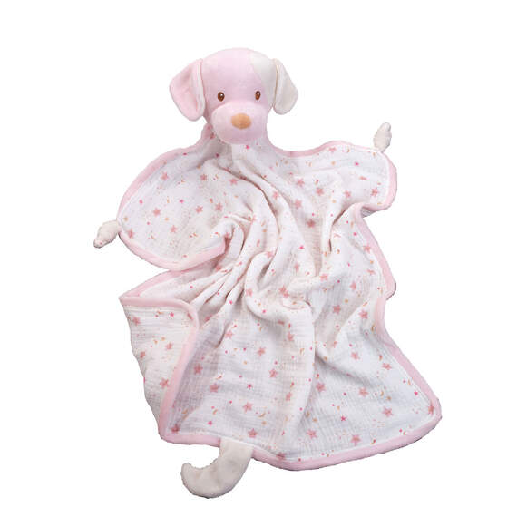 Douglas Cuddle Toys Rosy Cream Blanki Lovey Baby Blanket, 24", , large image number 1