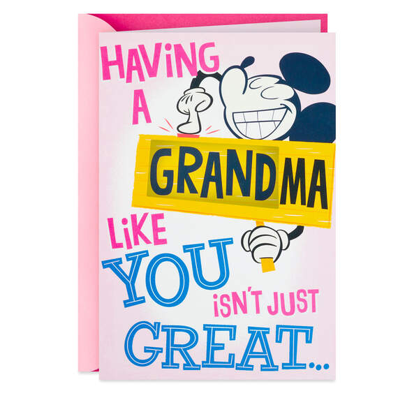 Disney Mickey Mouse Pop-Up Mother's Day Card for Grandma, , large image number 1