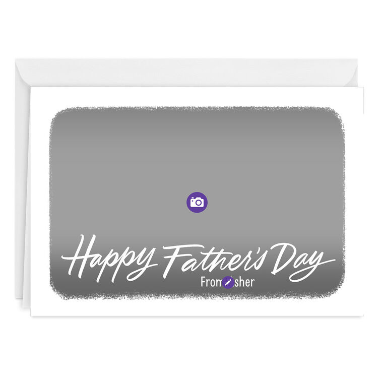 White Frame Horizontal Custom Father's Day Card, , large image number 3