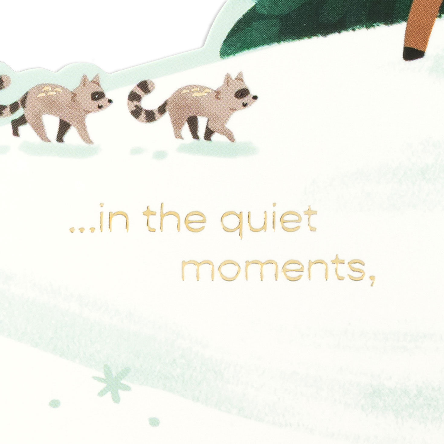 Woodland Animals Landscape Boxed Christmas Cards Sentiment Detail image number 4