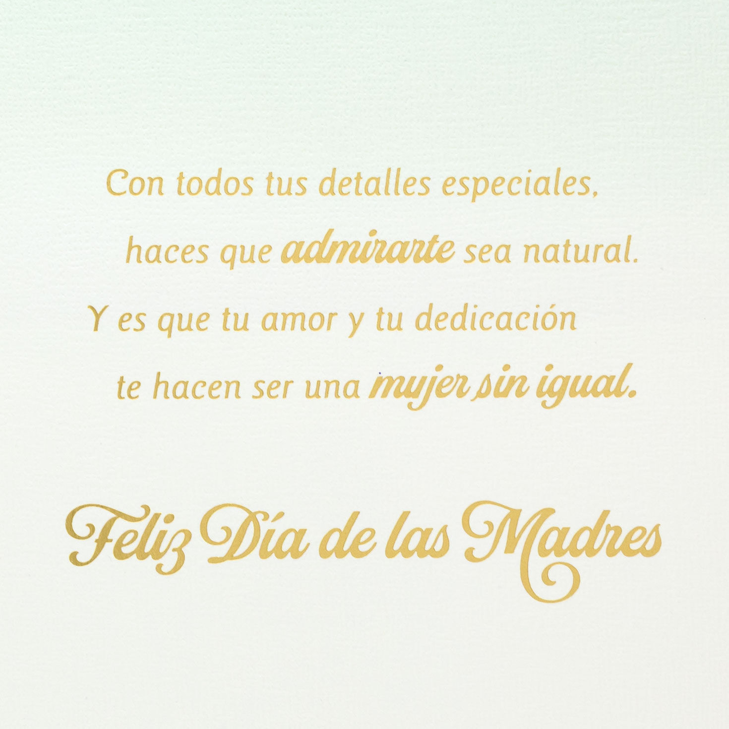 Sparkly Crown Wife Mother's Day Card in Spanish Sentiment image number 3