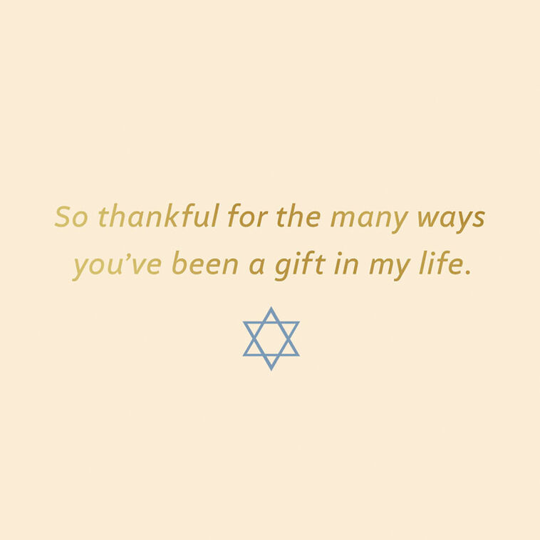 Lit Menorah Happy Hanukkah Card Sentiment image number 2