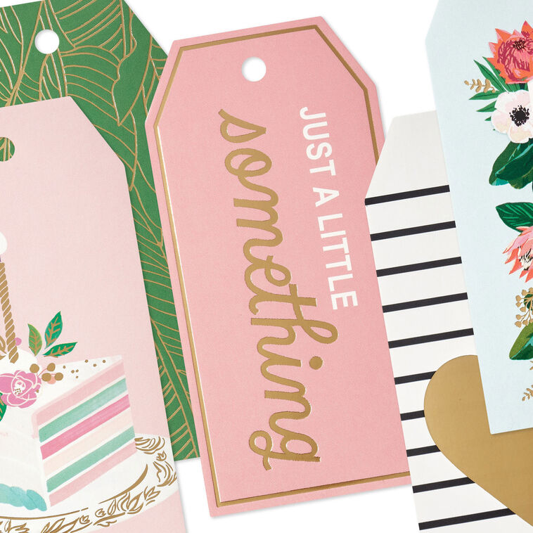 Pink and Green Feminine Gift Tags Assortment detail image number 4